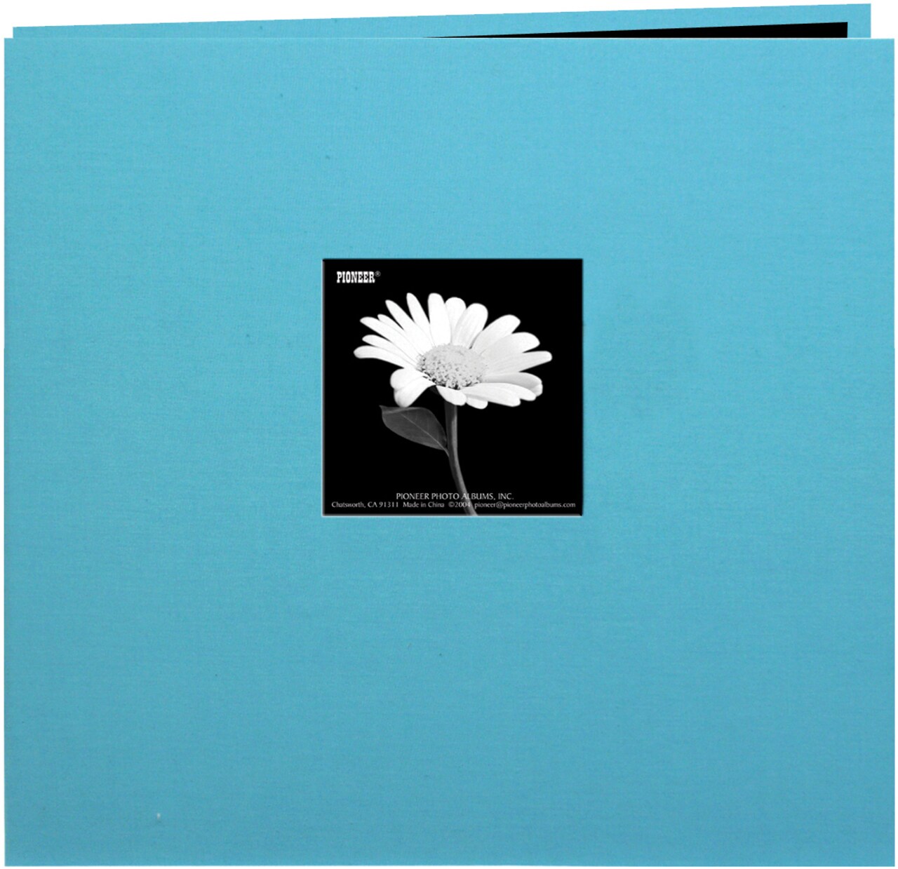 Pioneer Book Cloth Cover Post Bound Album 12"X12"-Turquoise Blue